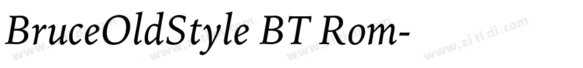 BruceOldStyle BT Rom字体转换